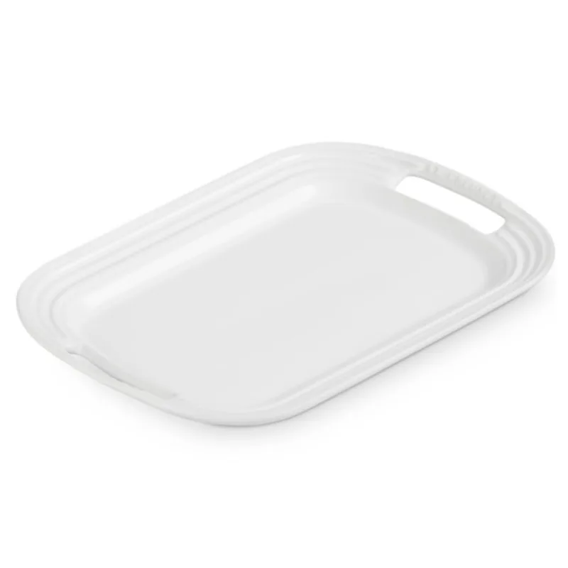 BANDEJA DE SERVIR LE CREUSET 36CM EM CERÂMICA BRANCO 91019136010000