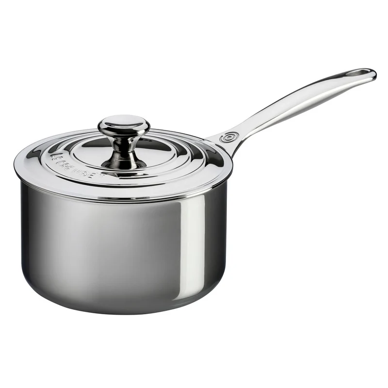 Le Creuset Signature Stainless Steel 16cm Saucepan With Lid