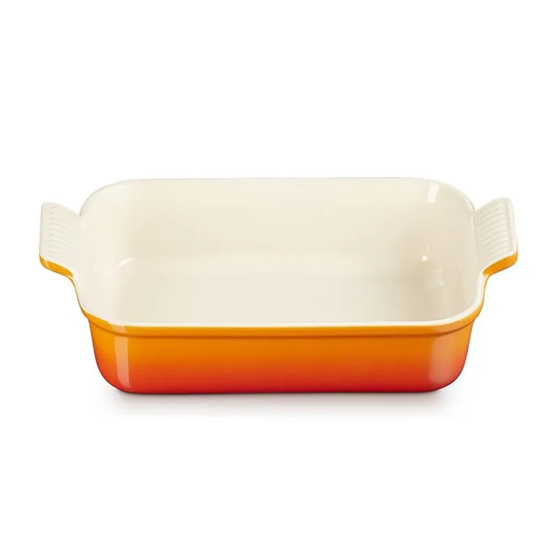 Travessa Retangular Le Creuset 32 CM Heritage Laranja - 02.19.1272090