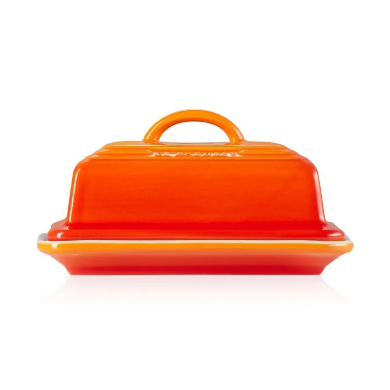 Manteigueira De Cerâmica - Oficial Le Creuset - Laranja