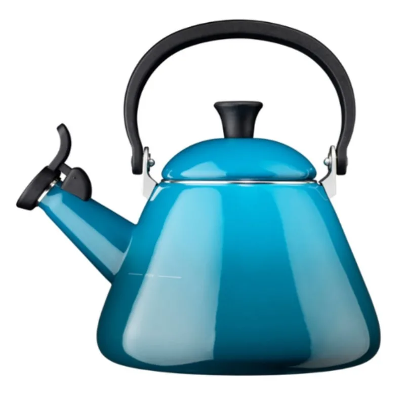 CHALEIRA KONE LE CREUSET 1,6L COM APITO EM AÇO ESMALTADO DEEP TEAL 40101026420000
