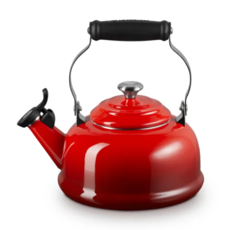 CHALEIRA LE CREUSET CLASSIC 1,6L COM APITO E PEGADOR EM INOX VERMELHO 40104010600900