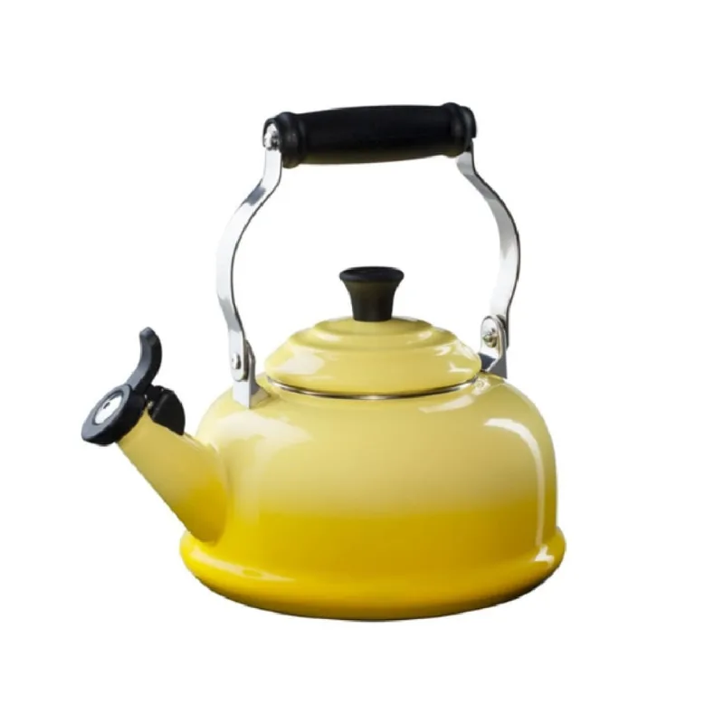 CHALEIRA LE CREUSET TRADICIONAL COM APITO EM AÇO ESMALTADO 1,6L AMARELO SUN 40104025160000