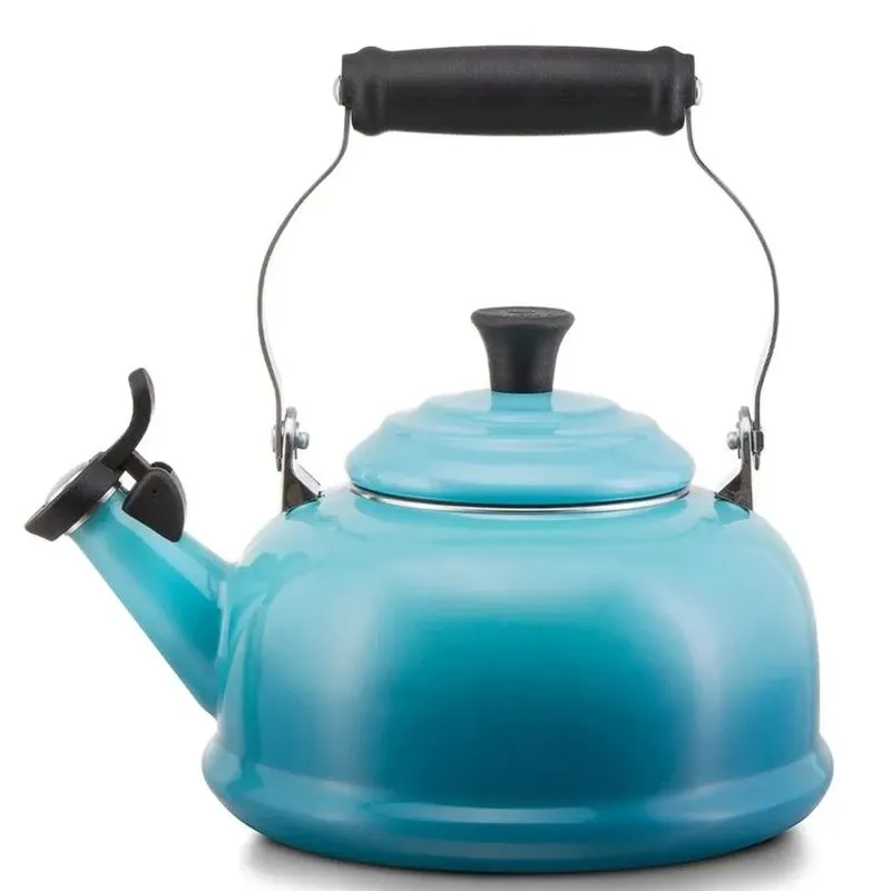 Chaleira Le Creuset Clássico C/ Apito 1,6L Azul Caribe - 03.10.0097170