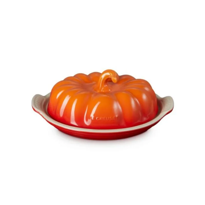 MANTEIGUEIRA ABÓBORA LE CREUSET 21CM EM CERÂMICA LARANJA 80844000900003