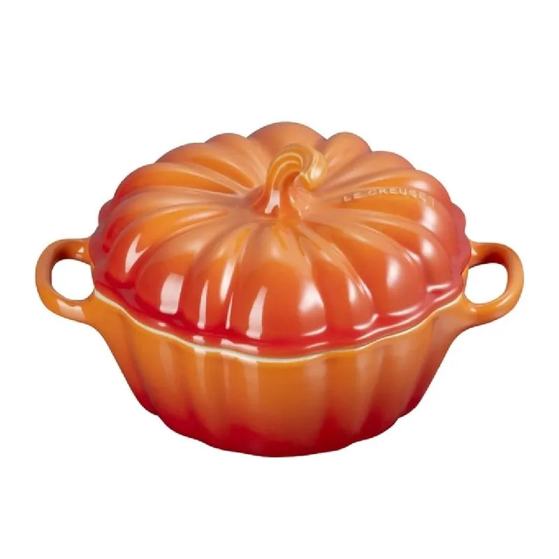 MINI COCOTTE ABOBORA LE CREUSET 350ML/10CM EM CERÂMICA LARANJA 81814350900003
