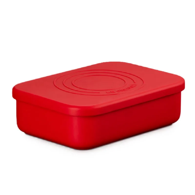 POTE DE SILICONE LE CREUSET RETANGULAR 1L VERMELHO 42417340600000