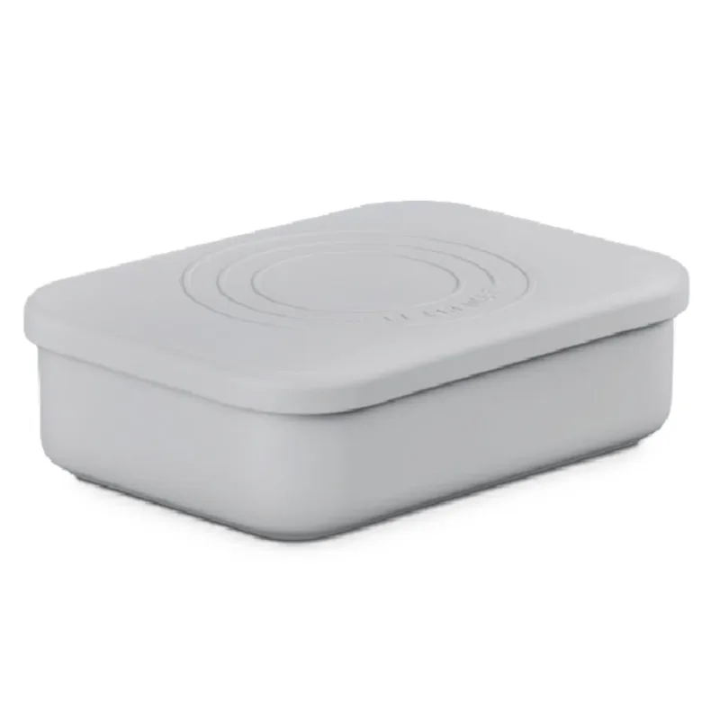POTE DE SILICONE LE CREUSET RETANGULAR 1L CINZA VAPEUR 42417344320000