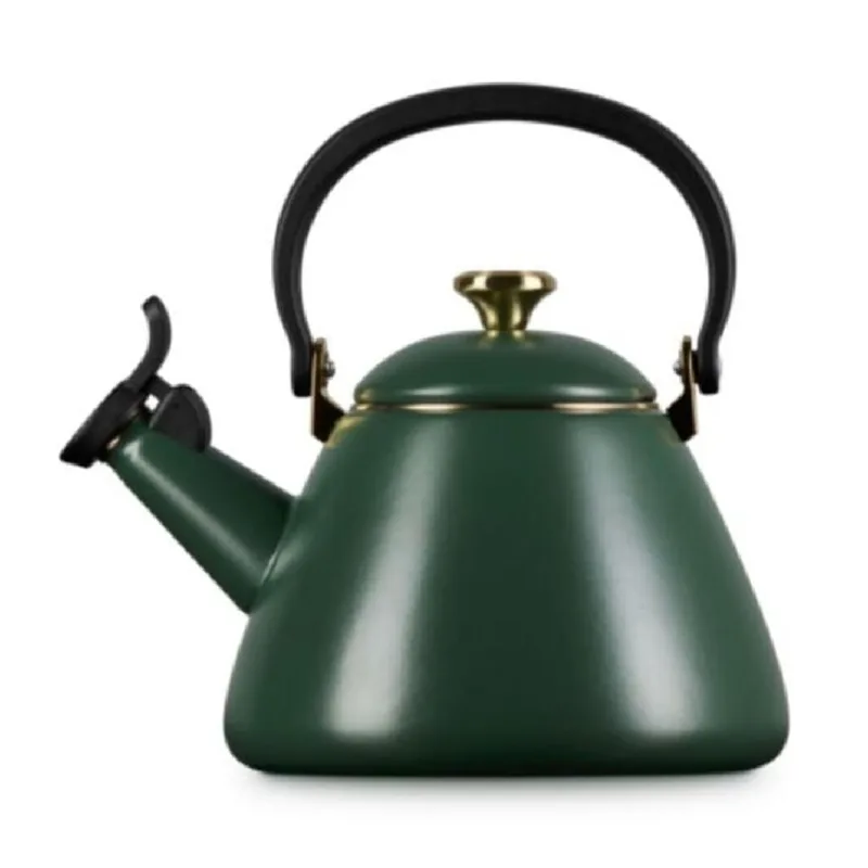 CHALEIRA KONE LE CREUSET 1,6L COM APITO E PUXADOR DOURADO FORÊT 40125600982300