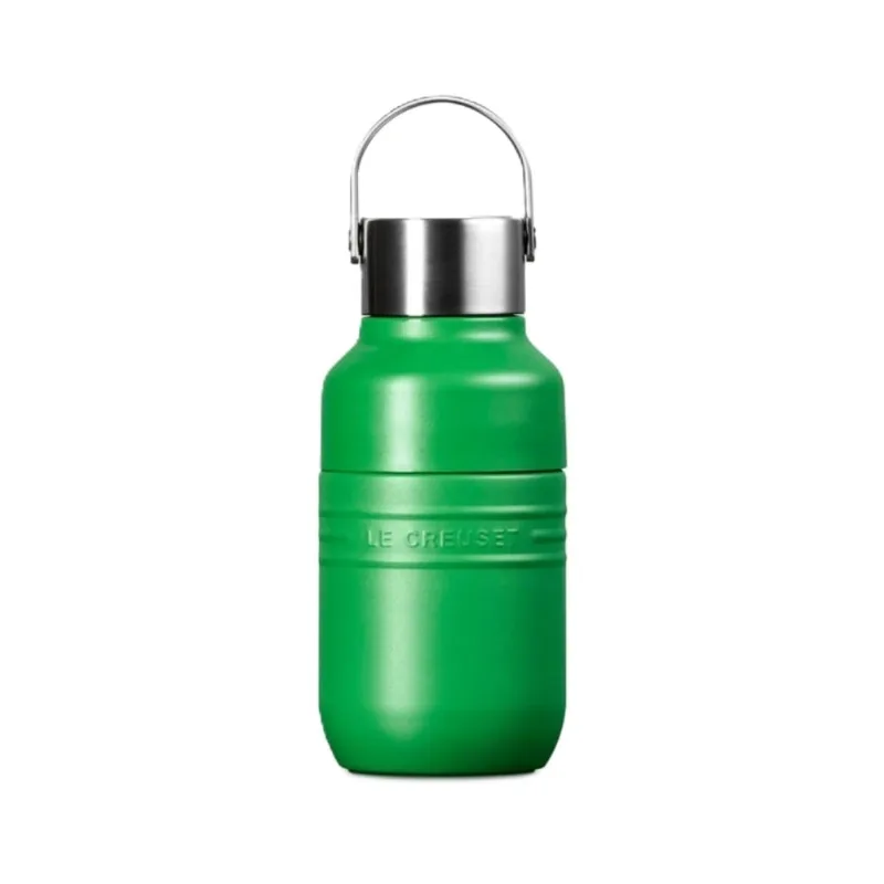 GARRAFA TÉRMICA LE CREUSET ON THE GO 250ML EM AÇO INOX BAMBOO 41066254080001