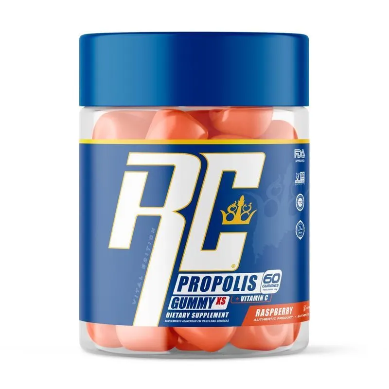 Vitamina C +propolis Ronnie Coleman 60 Gummies Sabor Morango