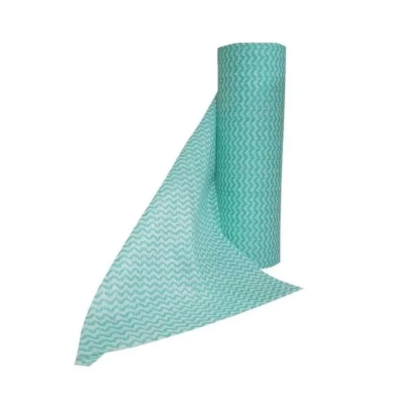 Js Pano Multiuso 40 Gsm 50 Pcs Verde 28x40 Cm Em Rolo Para Limpeza Js Móveis