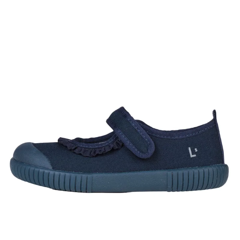 Tênis Cano Baixo com Velcro Azul Marinho Luft Tam 30