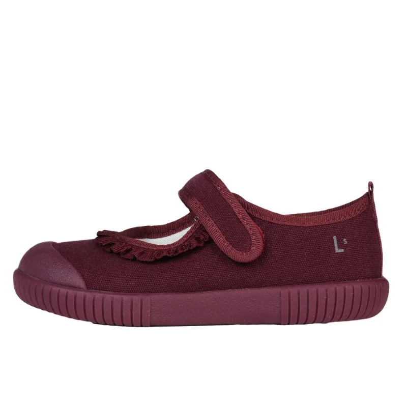 Tênis Cano Baixo com Velcro Bordô Luft Tam 31