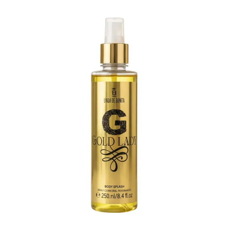 Body Splash Gold Lady 250ml Linda de Bonita - lojaparaisodarepublica