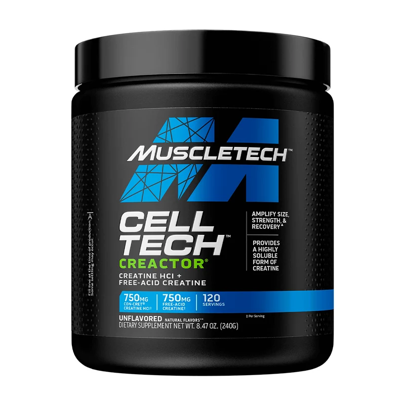 Creatina Muscletech Cell Tech Monohidratata 240gr SIN SABOR