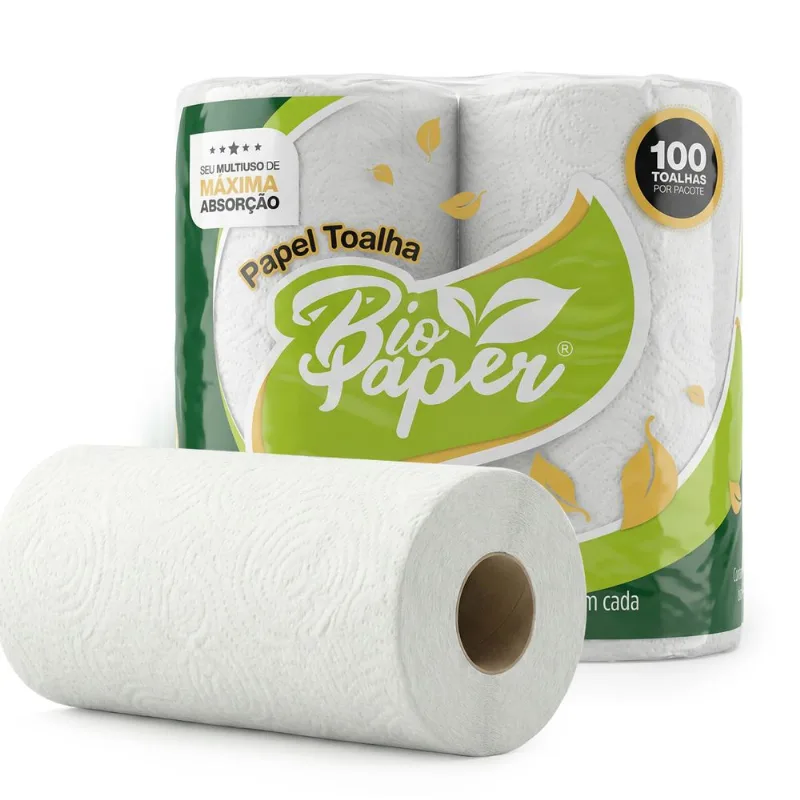 Papel Toalha Cozinha Folha Dupla c/2 unidades - Biopaper