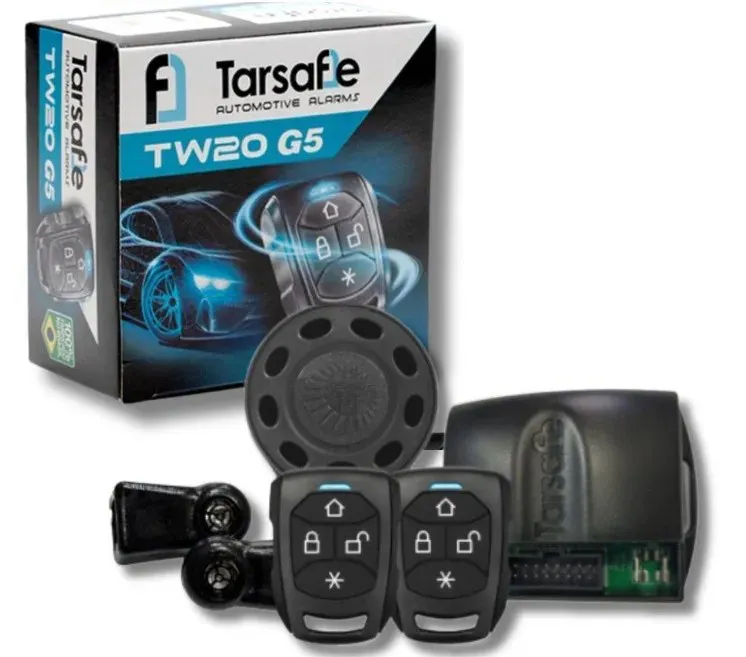 Alarme TW20 G5 Com 2 Controles TR2 Preto Look out - Lsautomotiva