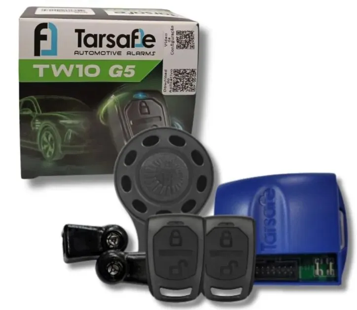 Alarme TW10 G5 Com 2 Controles TR5 Preto Look Out - Lsautomotiva