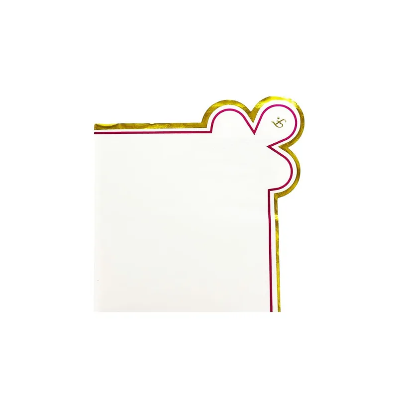 Guardanapo Quadrado Signature Fetély 20cm Rosa 10un
