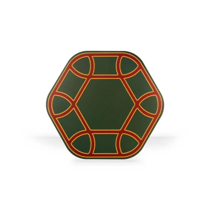 Jogo Americano Hexagonal Éclat Fetély 38cm Verde 6 Unidades