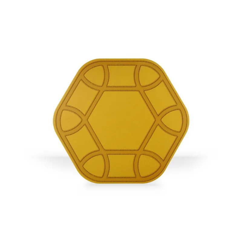 Jogo Americano Hexagonal Éclat Fetély 38 cm Amarelo 6un