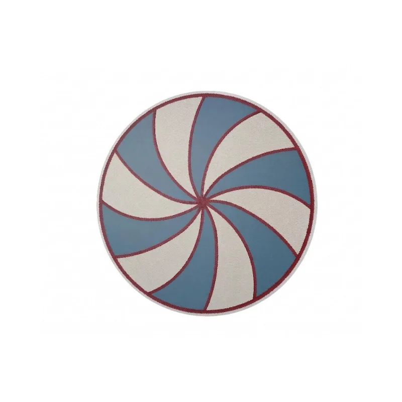 Jogo Americano Redondo Spirale Fetély 38cm Azul 6un