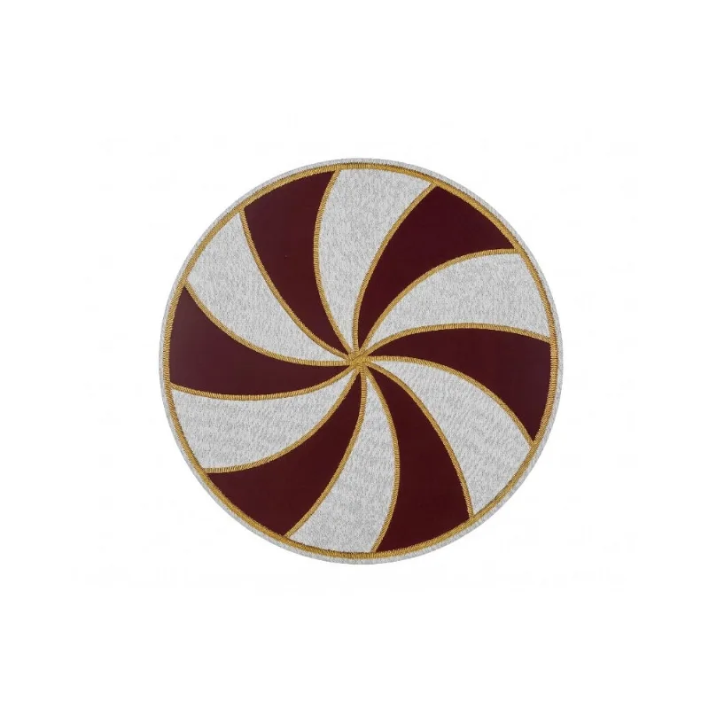 Jogo Americano Redondo Spirale Fetély 38cm Bordo 6un