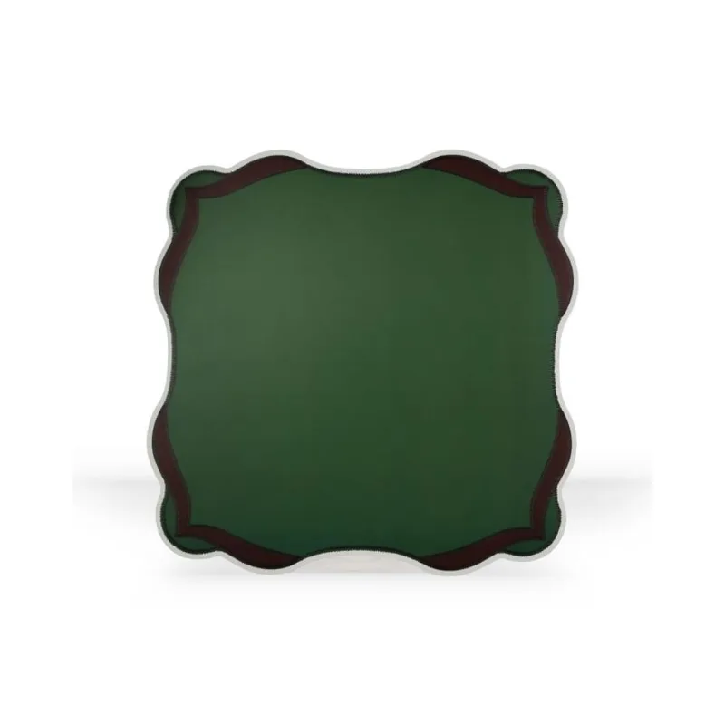 Jogo Americano Quadrado Blasson Fetély 38cm Verde 6 Unidades
