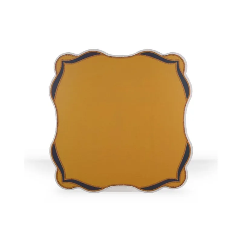 Jogo Americano Blasson Fetély Quadrado 38cm Amarelo 6un