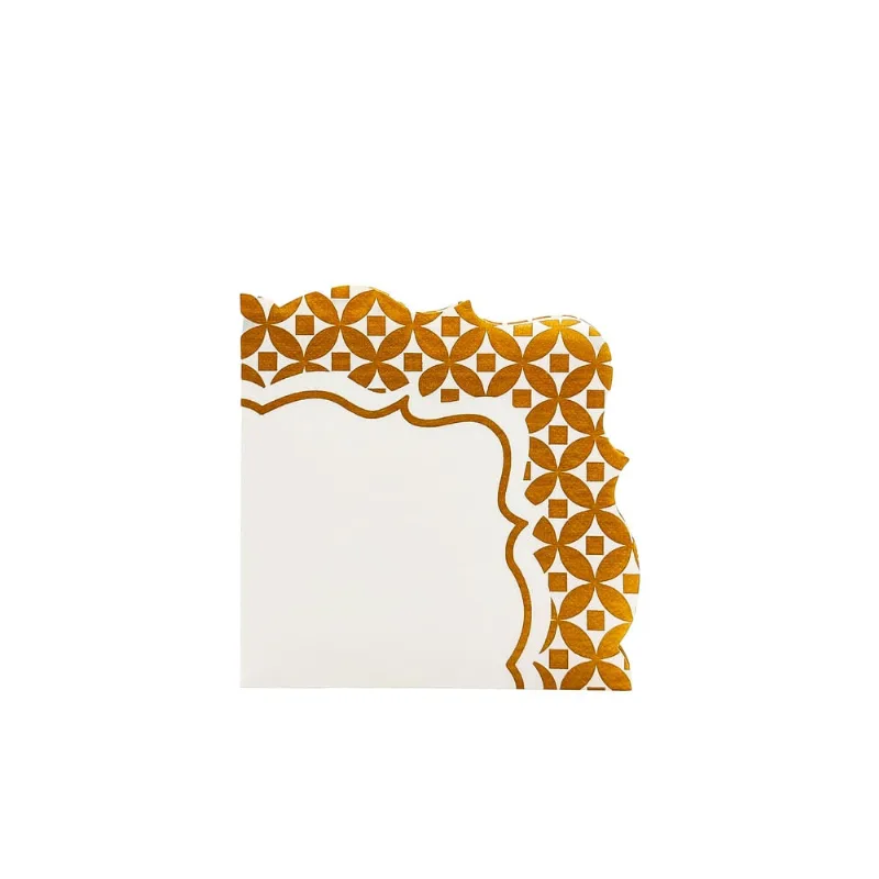 Guardanapo Mosaïque Fetély Quadrado 16cm Moutarde 10un
