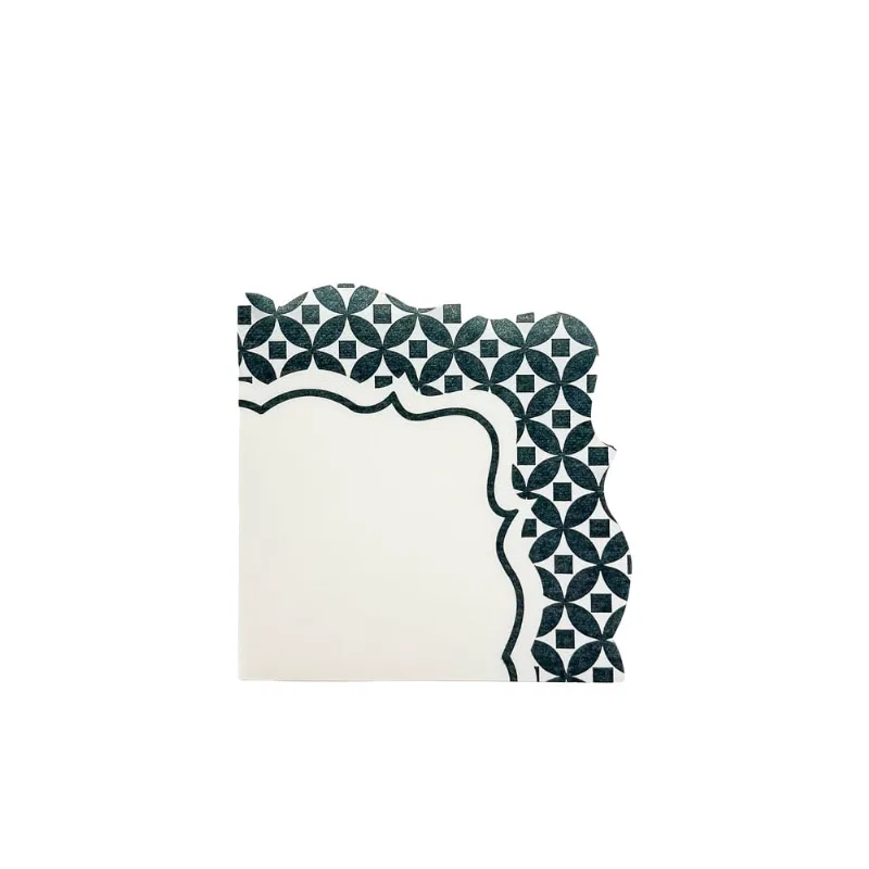 Guardanapo Mosaïque Fetély Quadrado 16cm Bleu 10 Unidades