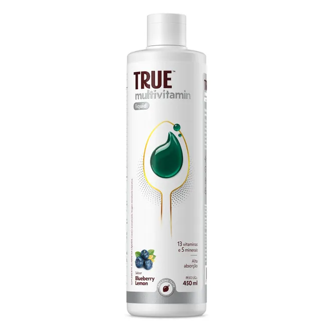 Multivitamínico Líquido Blueberry Lemon 450 ml - TRUE