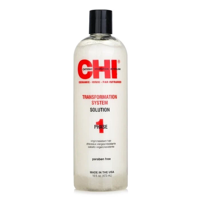CHI Transformation System Phase 1 - Solution Formula A (For Resistant/Virgin Hair) 473ml/16oz Solution Formula A (For Resistant/Virgin Hair) / 473ml/16oz