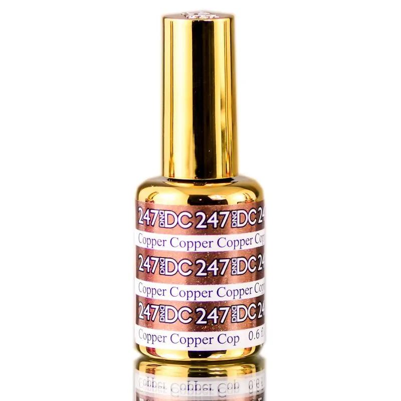 Verniz Em Gel Dnd Dc Mermaid Soak-off Aquatic Glimmer Copper