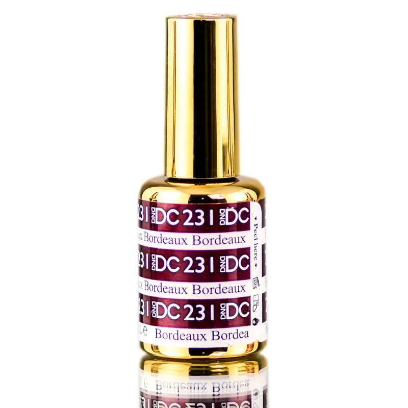 Verniz Em Gel Dnd Dc Mermaid Soak-off Aquatic Glimmer Bordeaux