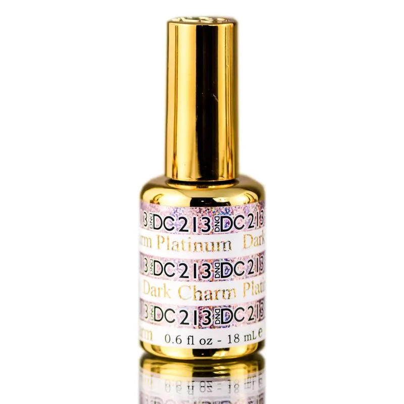 Verniz Em Gel Dnd Dc Platinum Para Unhas Com Glitter 213