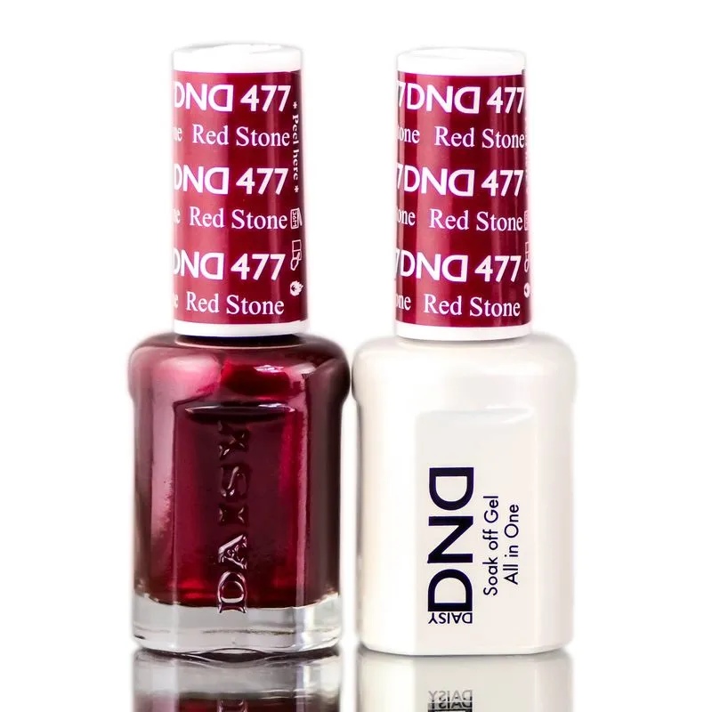Gel Polish Duo Daisy Dnd Dc All In One + Nail Polish Red Sto