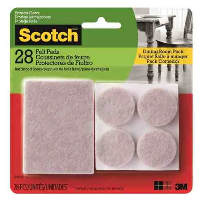 Pack Fieltros Cuad/Red Bge Comedor x 28Und Scotch