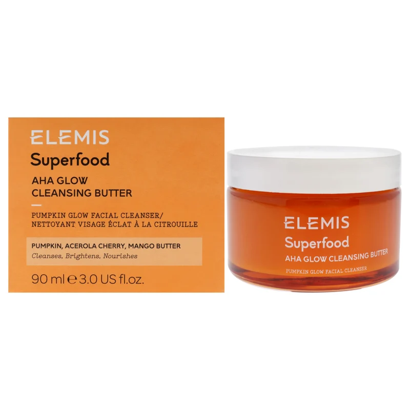 Elemis Superfood AHA Glow Cleansing Butter by Elemis for Women - 3 oz Cleanser 3 oz