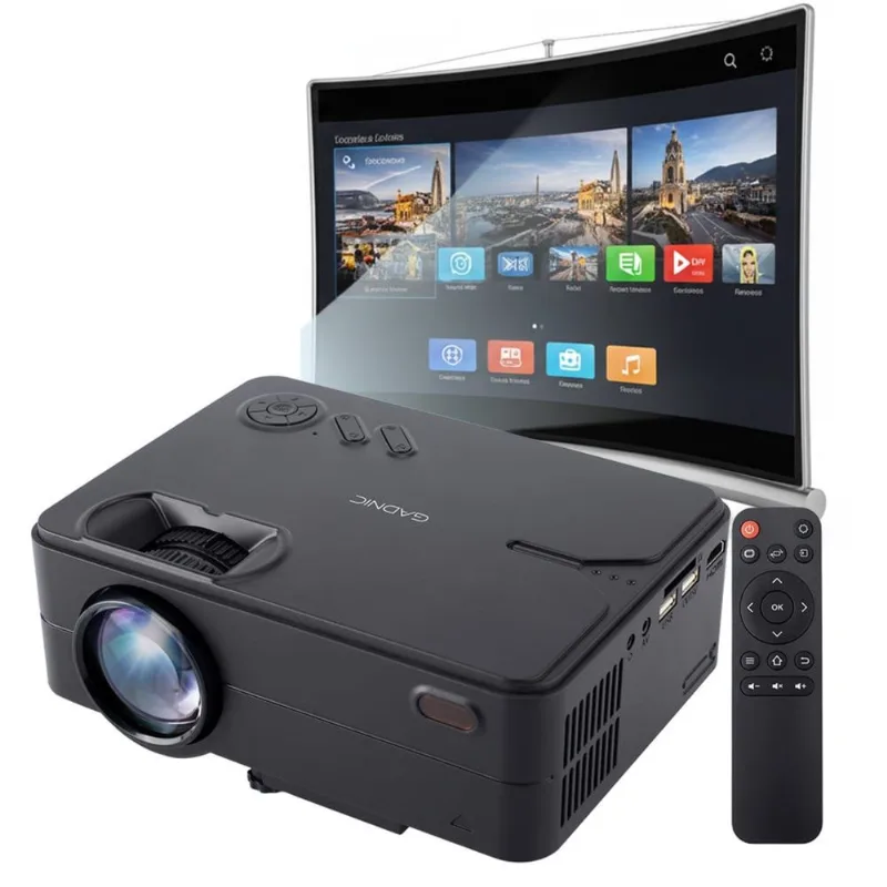 Proyector Gadnic Ultra Led 2000 Lúmenes HDMI USB VGA