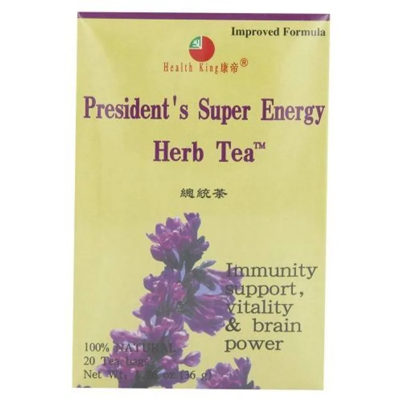 President's Super Energy Tea 20bg By Health King