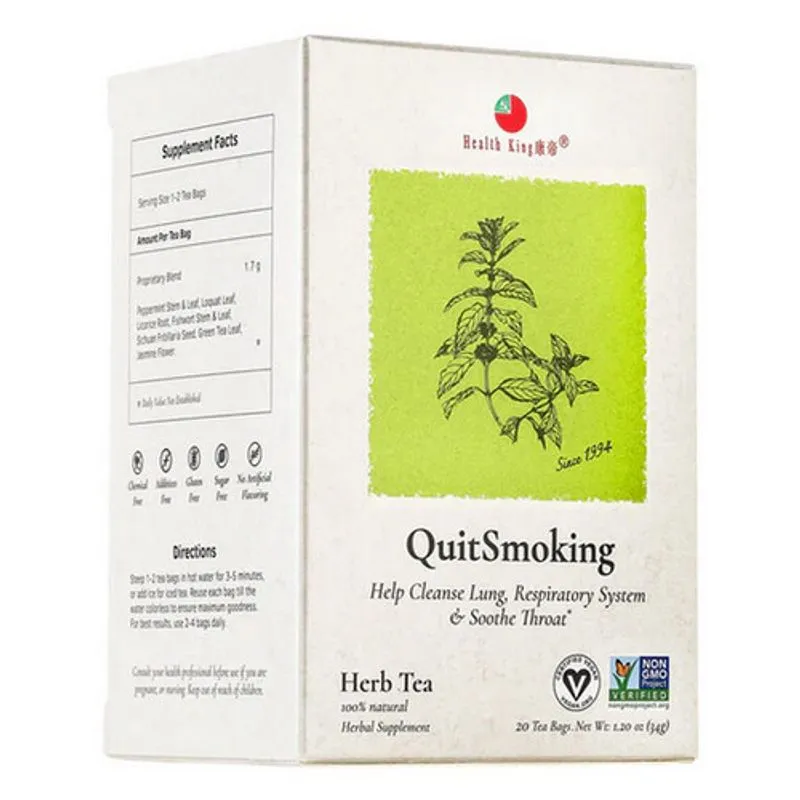 Pare De Fumar Chá 20 Saquinhos Da Health King