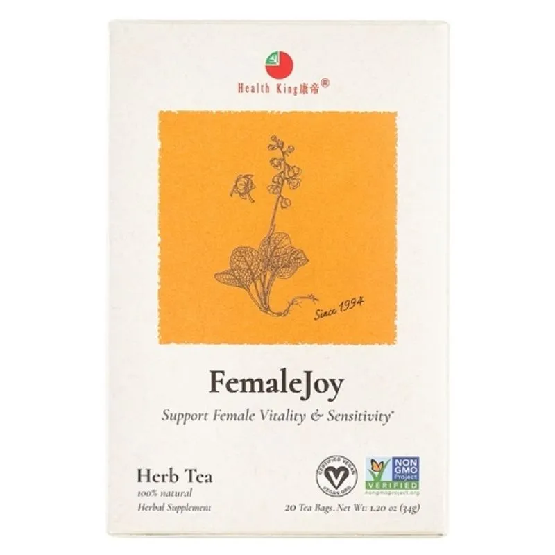 Chá Feminino De Ervas Joy 20 Sacos Da Health King