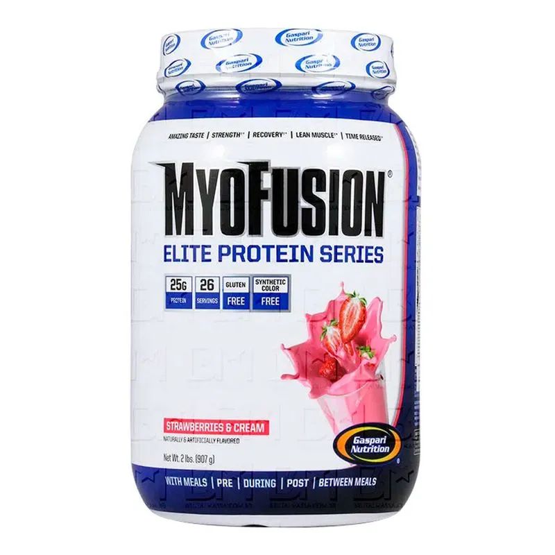 Myofusion Elite 2lb - Gaspari Nutrition Myofusion Elite 2lb morango - Gaspari Nutrition