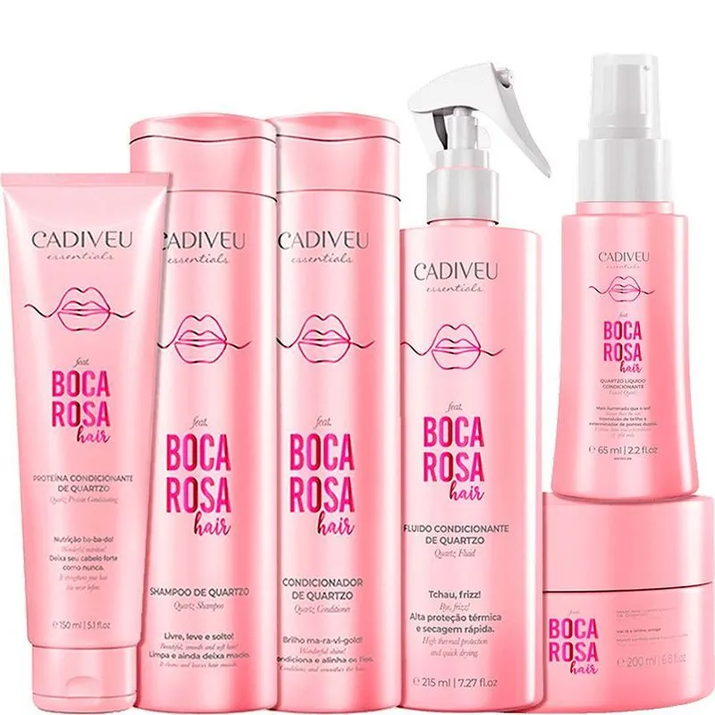 Kit Cadiveu Boca Rosa Forte E Poderoso Completo (6 Produtos)