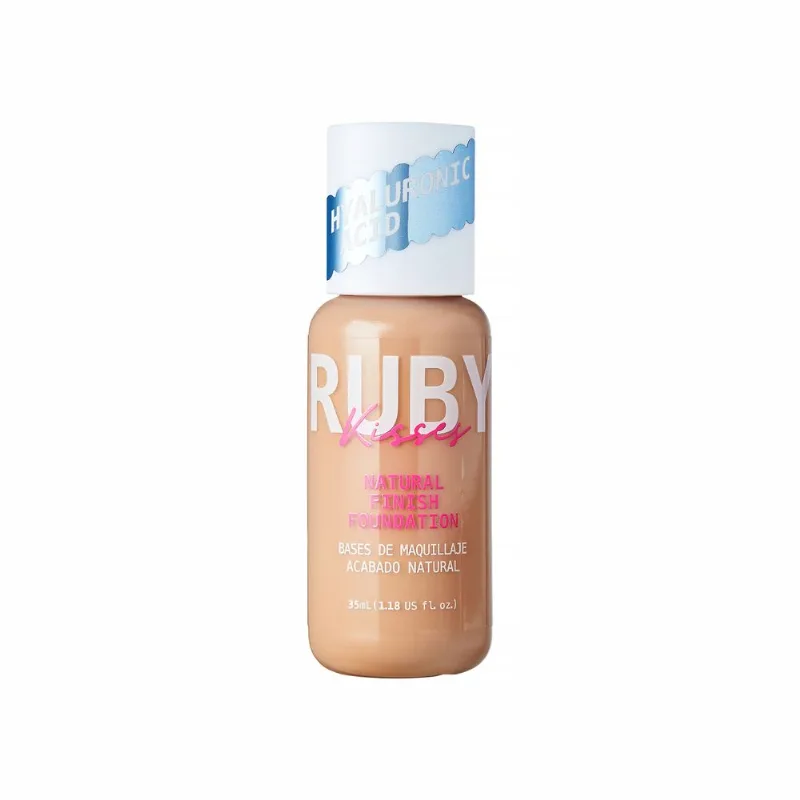 Base Líquida Natural Finish Foundation - Ruby Kisses 245 Honey Beige