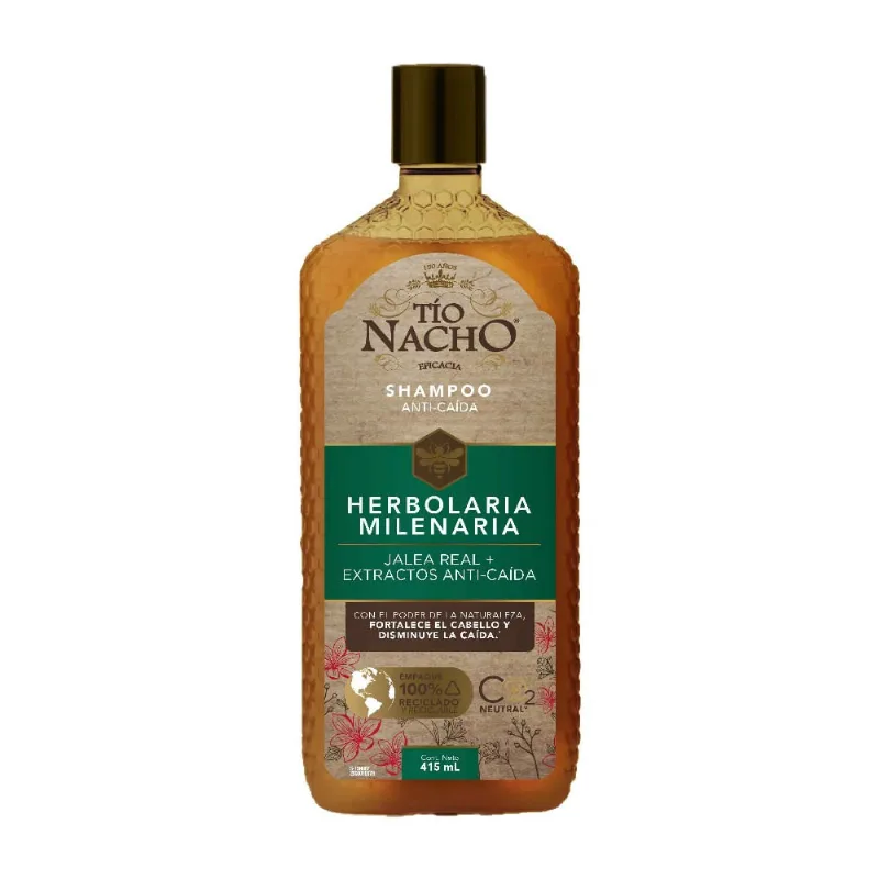 Shampoo TÍO NACHO Anti Caída Herbolaria Frasco 415ml