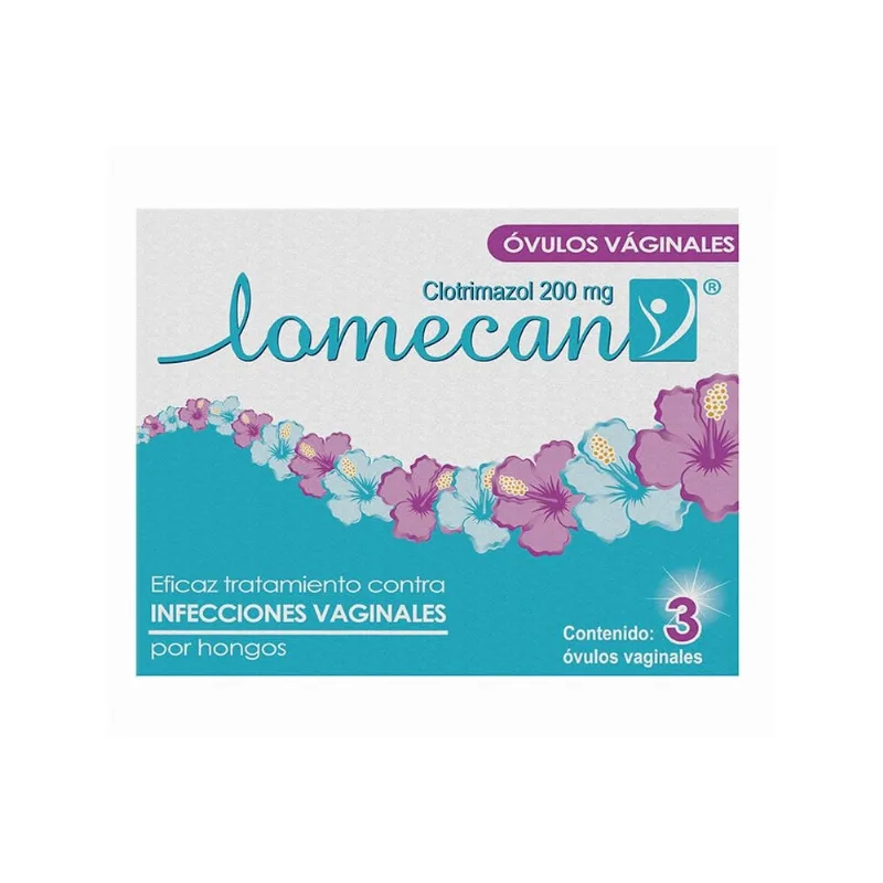 Lomecan V 200 Mg Caja con 3 Óvulos Vaginales