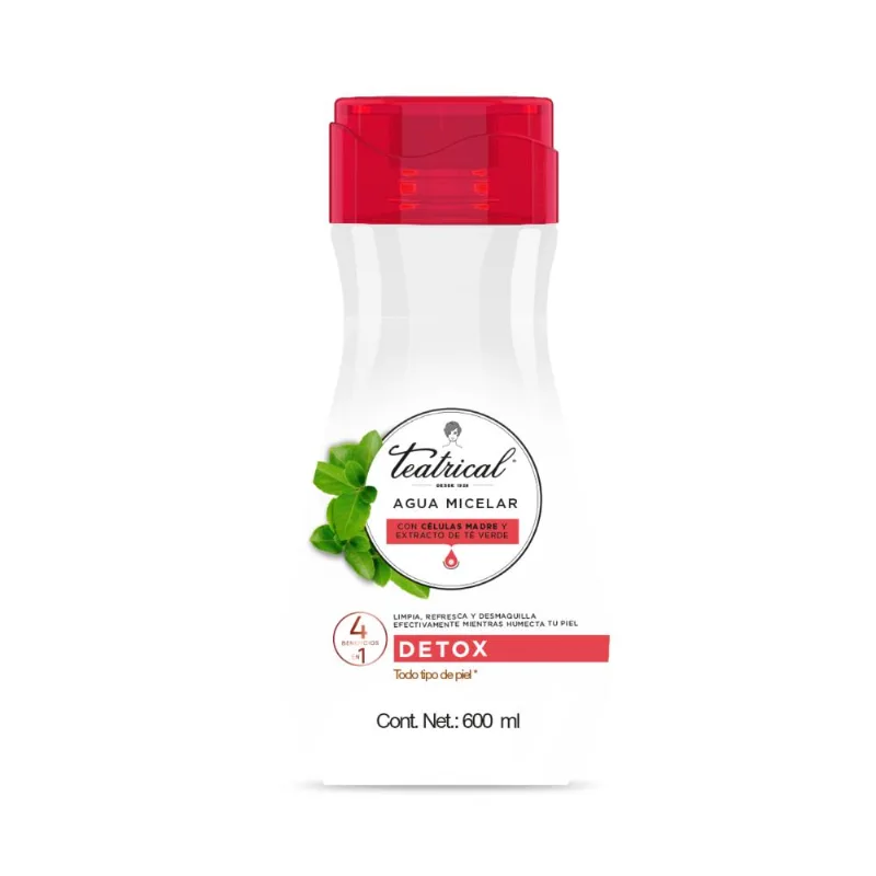 Agua Micelar Detox 600 Ml
